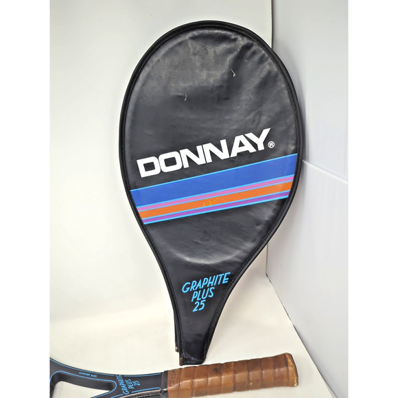 Vintage Belgium Made Donnay Graphite Plus 35 Tennis Racquet (4 1/4) w/ Case - Picture 5 of 8